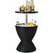 30L Patio Ice Cooler Table – Outdoor Drinks Storage