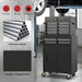 High-Capacity Rolling Tool Cabinet – Lockable Wheels, Metal 2‑in‑1 Chest & Base