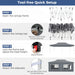 Pop-Up Canopy Gazebo Tent with 6 Removable Sidewalls & Carry Bag