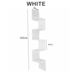 SEDOL Floating Corner Shelf Modern 3 and 5 Tier Wall Mounted Bookshelf Wooden Zigzag Storage Organizer for Bedroom Living Room Kitchen Display Wall Decor