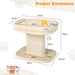 2-Tier Cat Tree with Sleeping Perch Sisal Scratching Plate and Ball