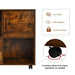Home Office Mobile File Cabinet with 2 Drawers 2 Open Shelves and Door