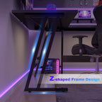 L Shaped Gaming Desk 150X130X75Cm with Removable Monitor Stand, Corner Computer Desk Large PC Writing Table for Home and Office
