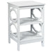 3-Tier Bedside Table with Storage Shelves for Living Room Bedroom