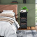 Bedside Table Made of Paulownia Wood in Country House Style
