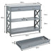 3-Tier Console Table with 1 Drawer and 2 Storage Shelves
