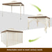 10x10ft Double-Tier Garden Gazebo with Vented Roof