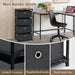 4-Tier Fabric Dresser with Drawers and Metal Frame