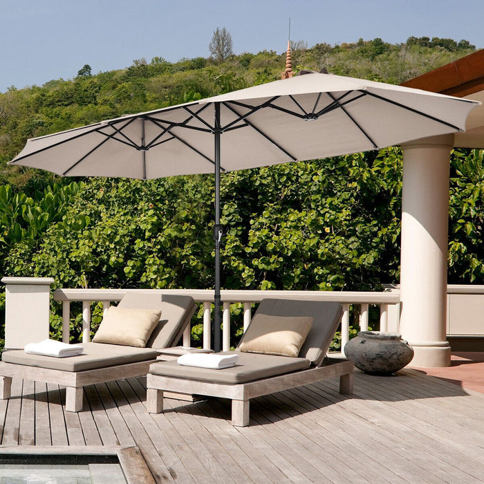 4.5m Double-Sided Outdoor Garden Parasol