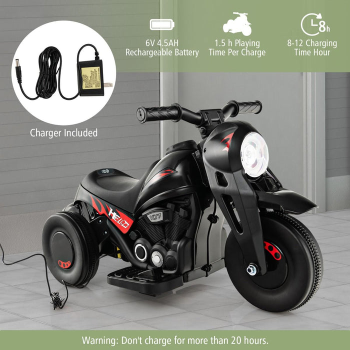 6V Kids Electric Motorcycle – Bubble Maker, Music & LED Headlights
