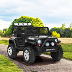 SEDOL 2-Seater Kids Ride-On Truck 12V Battery Powered Electric Car with Parental Remote Control Spring Suspension Rocking Mode and Bluetooth/USB Audio – 50kg Capacity