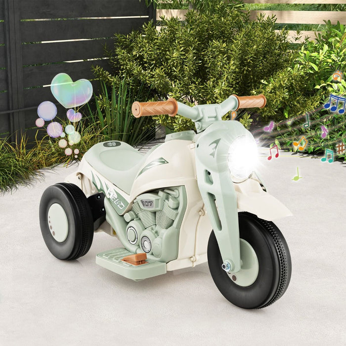 6V Kids Electric Motorcycle – Bubble Maker, Music & LED Headlights