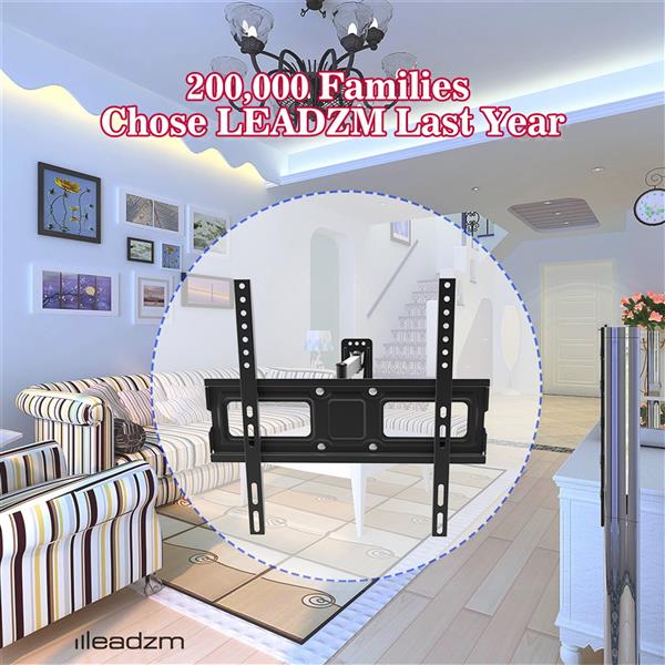 TV Stand for 32–65 Inch Screens – Single Arm Swivel Mount with Small Base, Tilt & Height Adjustable Bracket