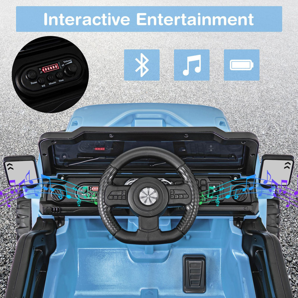 SEDOL 12V High-Performance Kids Ride-On Truck with Parental Remote Control Dual 35W Motors All-Terrain Traction and Wireless Bluetooth Music Player