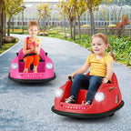 SEDOL 12V High-Torque Kids Bumper Car with Dual 10,000 RPM Motors 360° Zero-Turn Dual Levers Parental Remote Control and Wall-Safe Reinforced Bumper