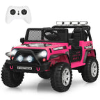 SEDOL 2-Seater Kids Ride-On Truck 12V Battery Powered Electric Car with Parental Remote Control Spring Suspension Rocking Mode and Bluetooth/USB Audio – 50kg Capacity