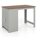 Counter Height Table with Storage Rectangular Pub Dining Table