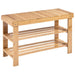 3-Tier Bamboo Shoe Bench for Entryway