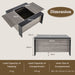92Cm Square Coffee Table with Sliding Top and Hidden Compartment