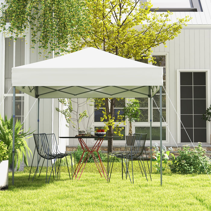 2x2m Pop-Up Canopy Tent with Adjustable Height