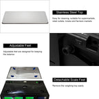 30–40kg  Digital Price Computing Scale – Vegetable & Retail Weighing Scale with Backlit LCD Display, 5g Precision & UK Plug – Silver & Black