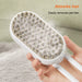 3-in-1 Electric Pet Cleaning Brush – USB Rechargeable Cat & Dog Grooming Comb with Steam Spray