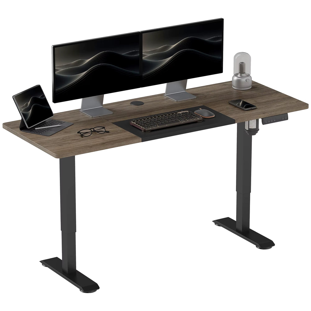 SEDOL Large Electric Standing Desk 140x70cm Height Adjustable Sit-to-Stand Workstation with 4 Smart Memory Presets Anti-Collision System and Cable Management