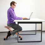 Wood Posture Stool with Angle and Height Adjustable for Gaming Computer Work