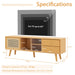 Bamboo TV Stand Modern Console Table for TV up to 65 Inch