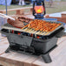 Portable Charcoal Grill Stove with Rotatable Grill & Foldable Body