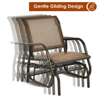 Glider Rocking Chair – Outdoor Swing Seat with Steel Frame & Breathable Fabric
