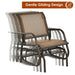 Glider Rocking Chair – Outdoor Swing Seat with Steel Frame & Breathable Fabric