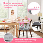 SEDOL 6-in-1 Ultimate Baby-to-Toddler High Chair & Activity Station with Building Block Tabletop Parental Booster Seat and Waterproof PU Leather Cushion – 25kg Capacity