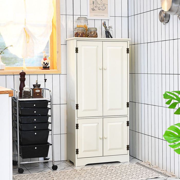 Antique Wooden Storage Cabinet Cupboard Shelf