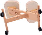 Wood Posture Stool with Angle and Height Adjustable for Gaming Computer Work