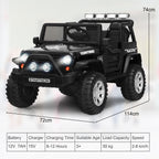SEDOL 2-Seater Kids Ride-On Truck 12V Battery Powered Electric Car with Parental Remote Control Spring Suspension Rocking Mode and Bluetooth/USB Audio – 50kg Capacity
