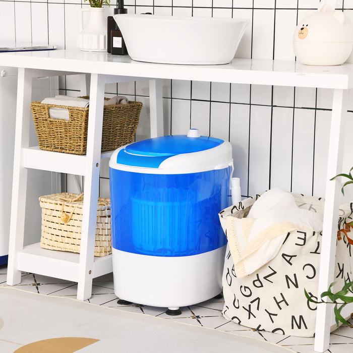 2-in-1 Mini Washer & Spin Dryer – Portable Semi-Auto Laundry for Flats, RVs, Dorms