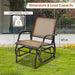 Glider Rocking Chair – Outdoor Swing Seat with Steel Frame & Breathable Fabric
