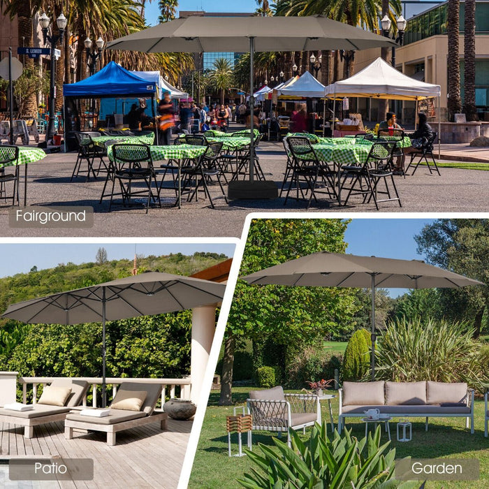 4.5m Double-Sided Outdoor Garden Parasol