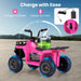 6V Kids Quad Ride-On – One-Button Start ATV with Tread Tires & MP3 Player