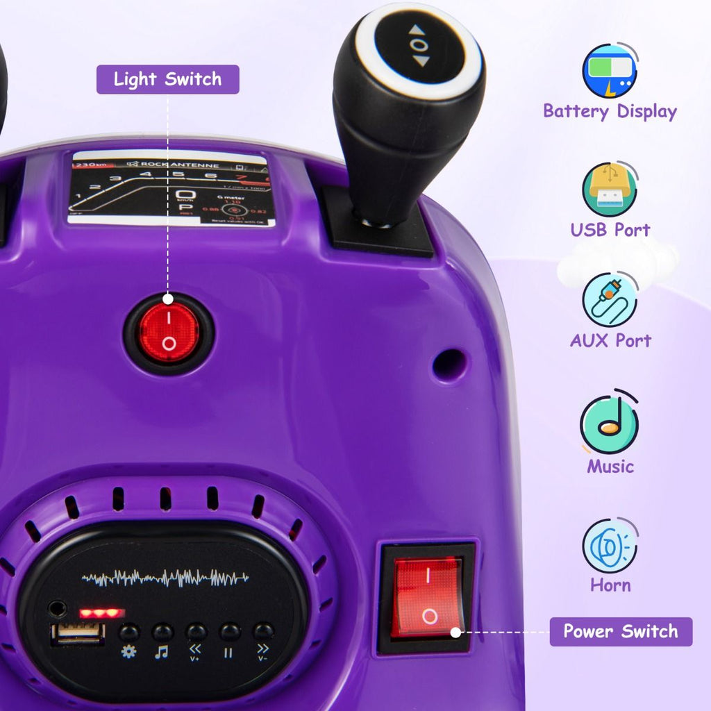 SEDOL 12V High-Performance Kids Bumper Car with 360° Zero-Turn Dual Joysticks Parental Remote Control LED Surround Lighting and Integrated USB/Story Hub