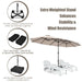 4.5m Double-Sided Outdoor Garden Parasol