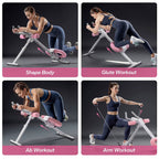 Ab Machine – Adjustable Ab Trainer, Foldable Abdominal Exercise Equipment
