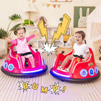 SEDOL 12V High-Performance Kids Bumper Car with 360° Rotation Parental Remote Control Wireless Bluetooth Audio and LED Light Show – 30kg Capacity