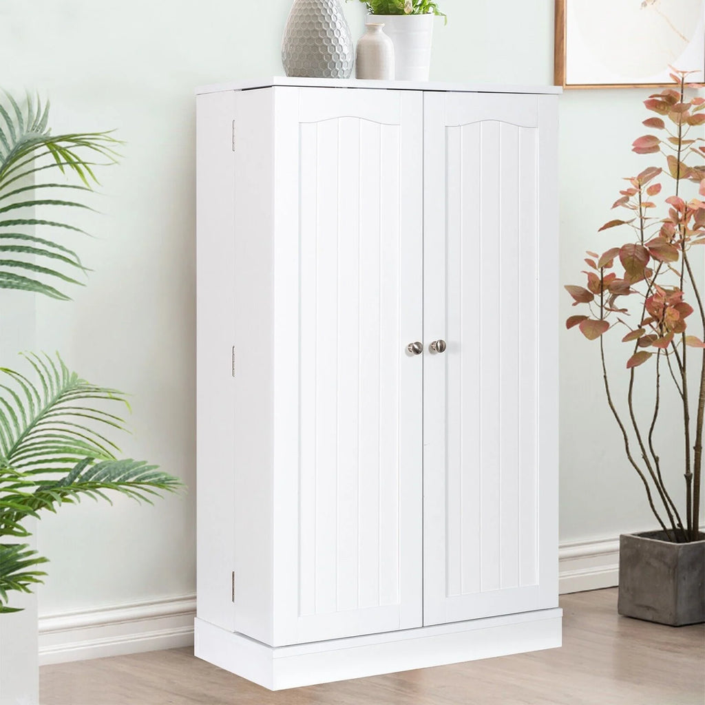 2-Door Pantry Cabinet with 6 Adjustable Shelves