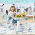 SEDOL 6-in-1 Ultimate Baby-to-Toddler High Chair & Activity Station with Building Block Tabletop Parental Booster Seat and Waterproof PU Leather Cushion – 25kg Capacity