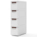 3/4/5-Drawer Narrow Storage Cabinet for Small Space