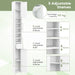 180CM Tall Freestanding Bathroom Cabinet with 2 Doors and 1 Drawer