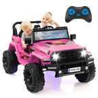 SEDOL 24V Double-Seater High-Power Kids Ride-On Truck with Parental Remote Control Dual High-Speed Motors LED Light Bars and 2-Hour Long-Play Battery – 35kg Capacity