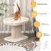 2-Tier Cat Tree with Sleeping Perch Sisal Scratching Plate and Ball